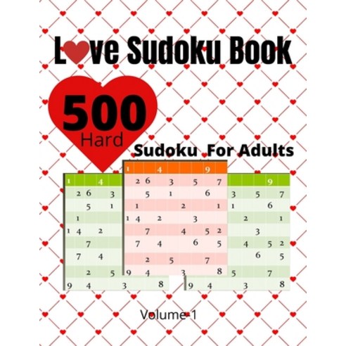 Love Sudoku Book volume 1: 500 Sudoku Books For Adults valentine gift boyfriend husband women Paperback, Independently Published, English, 9798588573177
