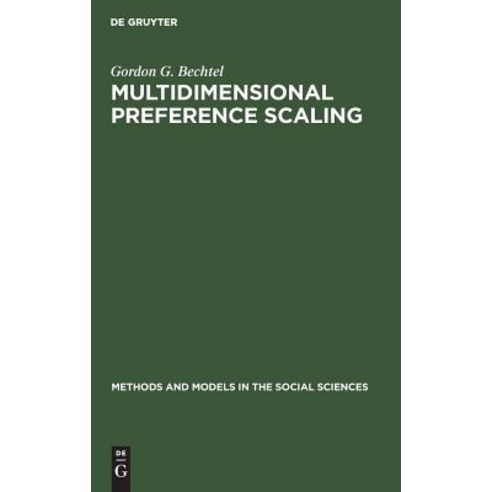 (영문도서) Multidimensional preference scaling Hardcover, Walter de Gruyter, English, 9789027975928