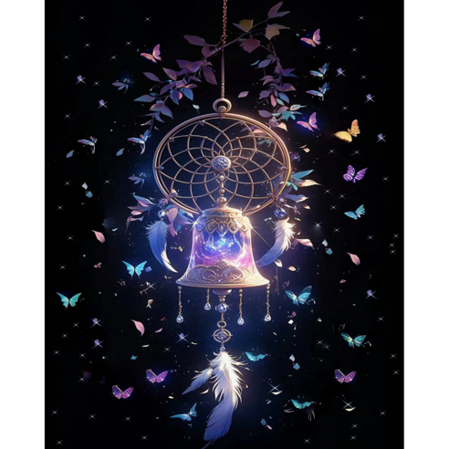 호우맘 액자 캔버스형 보석십자수 DIY 키트 40 x 50 cm, 1개, HM-119 드림캐쳐