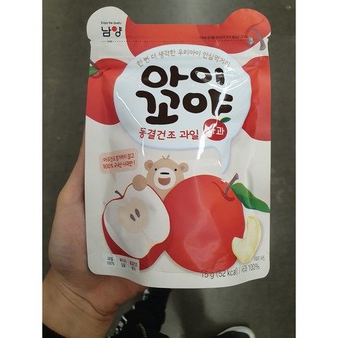 남양유업 아이꼬야 동결건조 과일칩, 사과, 6개