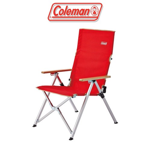 콜맨 레이 접이식 체어 캠핑 낚시 의자 접의식, 레드