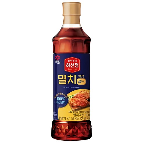 하선정 멸치 액젓, 400g x 6개, (상온) 하선정 멸치액젓