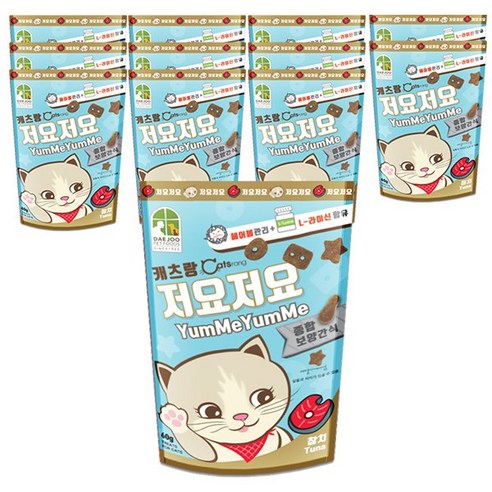 캐츠랑저요저요 고양이 보양간식 60g, 참치, 12개