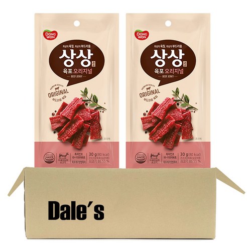 데일즈기획 동원 상상육포 오리지널, 30g, 2개