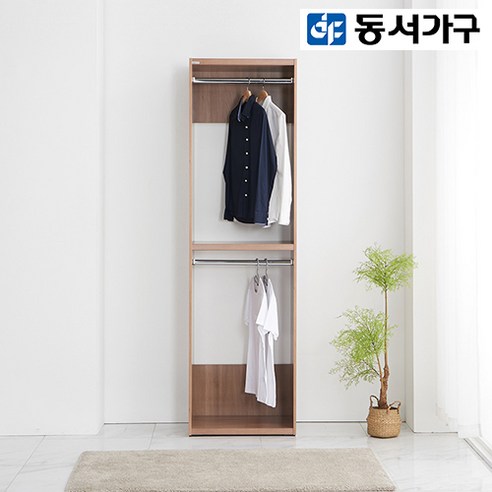 [동서가구/착불] 미켈 드레스룸600 옷장 DF901373 J626465, 브라운