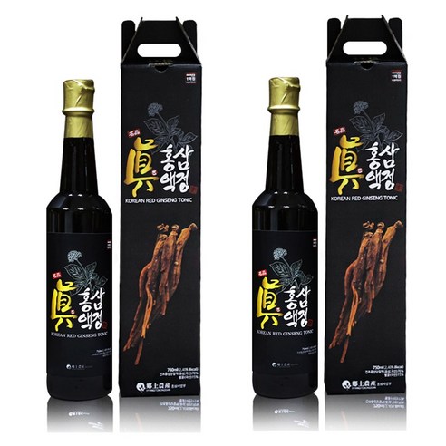 향토농산 명품 진 홍삼액정 선물세트 1+1홍삼진액 액기스, 2개, 750ml 사계명원청명진액