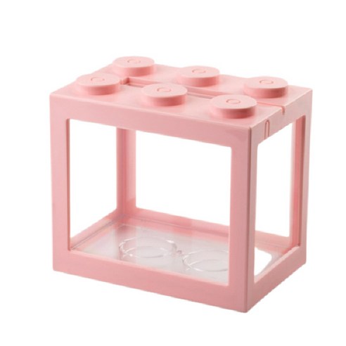 블럭어항 12x8x10.5cm 마리모어항, 2레고어항대형-하늘