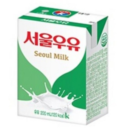 서울우유 멸균 흰우유, 200ml, 24팩 유제품/아이스크림