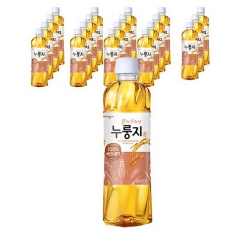 웅진 맑게우려낸 누룽지차, 500ml, 20개