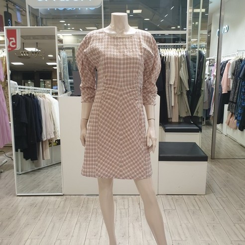 올리브데올리브원피스 온앤온 볼륨소매 체크원피스 NW0MO321 Best Top3