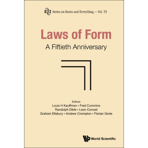 (영문도서) Laws of Form: A Fiftieth Anniversary Hardcover, World Scientific Publishing..., English, 9789811247422