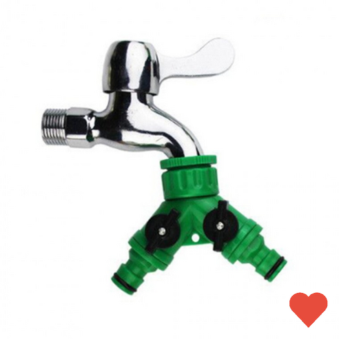 호스 용품 개별잠금 밸브 물호스 2구 분배기 y자분배기