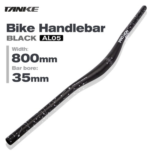 탱크 35mm 핸들바 MTB 자전거 합금 CNC 산악자전거 손잡이 블랙 플로팅 산악자전거 손잡이 자전거 액세서리 고강도 견고한 핸들, 35mm검은 손잡이