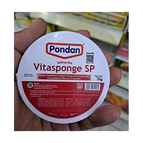 1+1 Pondan Vitaponge SP 베이킹 믹스 유화제 30그램4개 팩, 4개, 30g