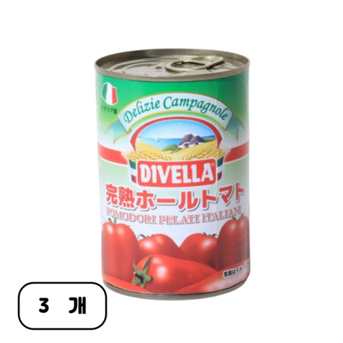 디벨라 홀토마토 통조림, 400g, 3개