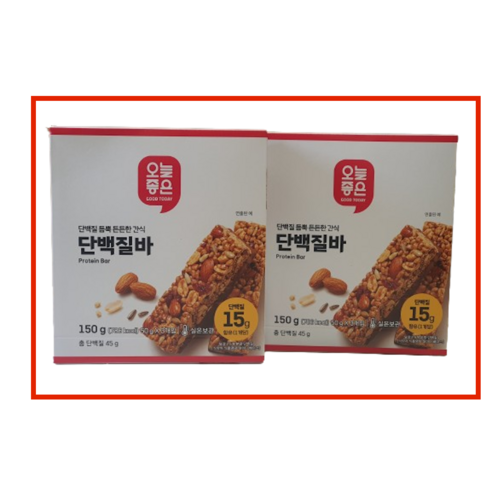 오늘좋은 단백질바150g(50gX 3입) X 2개, 50g Best Top5