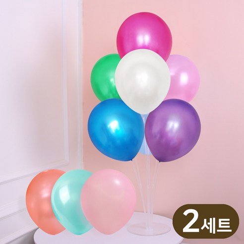 에스엠파티 풍선 스탠드 세트, 2세트, 하모니