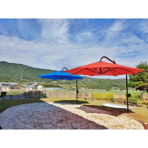 뜨거운 여름, 시원한 오아시스를 선물하다: 젠텍몰 5m 대형 파라솔 그늘막 대형파라솔5m