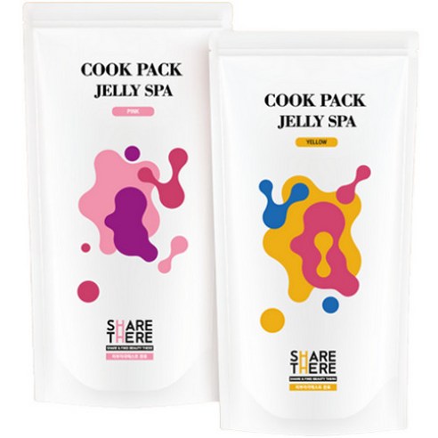 쿡팩 젤리스파 커플 이벤트 입욕젤, 퍼플/크리스탈/옐로우/핑크, 4개, 100g