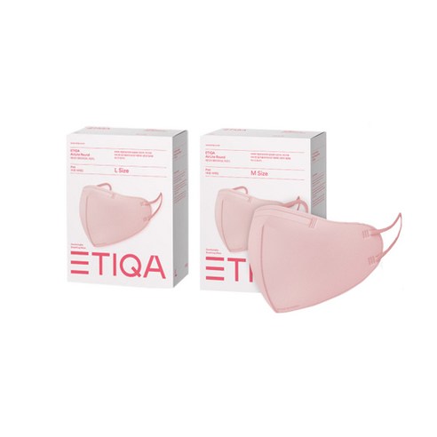 에티카 에어라이트 라운드 마스크 20매입 (대형 중형)(핑크 민트), 20매, 핑크 - 중형
