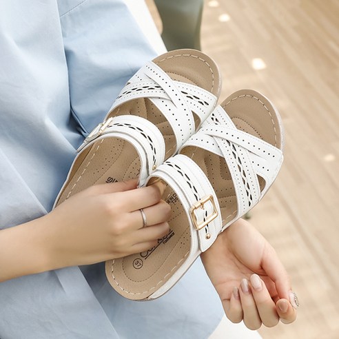 파라다이스 경량 뮬 슬리퍼 4cm