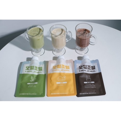 편리함과 영양을 한 번에, 9+1set 오밀조밀 식사대용 단백질 파우치 체중조절 쉐이크 일주일 패키지 오밀조밀잡화점