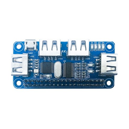 Raspberry Pi USB Hub 확장 보드의 경우 USB 포트를 확장하여 Raspberry Zero/Zero/3B/3B+에 적합합니다. 라즈베리파이