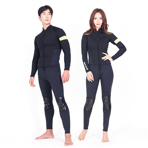 에코다이브 2mm 웻슈트 프리다이빙슈트 수상스키 서핑 투피스, 여자, 선택완료