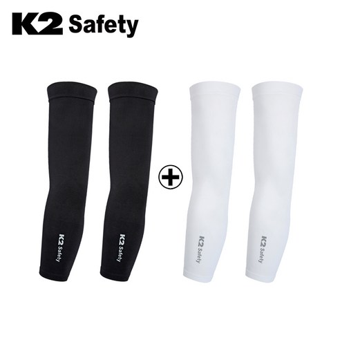 K2 안전한 심리스 쿨토시 2종 세트 (화이트1 블랙1), 화이트+블랙 
가방/잡화