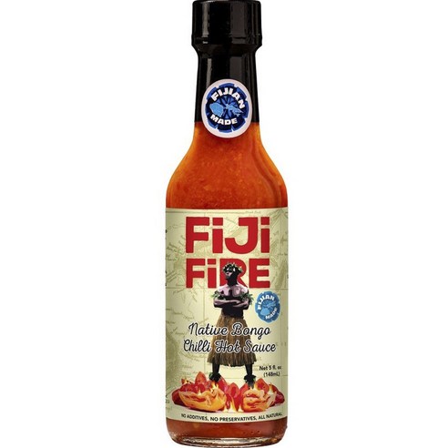 Fiji Fire 네이티브 봉고 칠리 핫 소스, 1개, 148ml