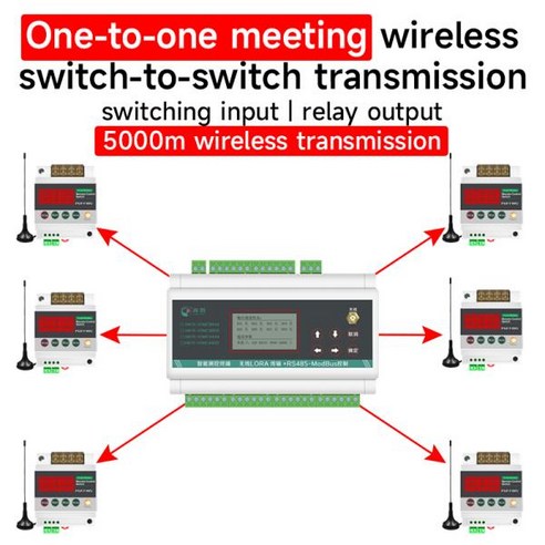 원격 스위치 송수신 무선 IO 양방향 피드백 전송 릴레이 제어 HK-FKGD40, 05 6-way, 01 CHINA_01 AC380V