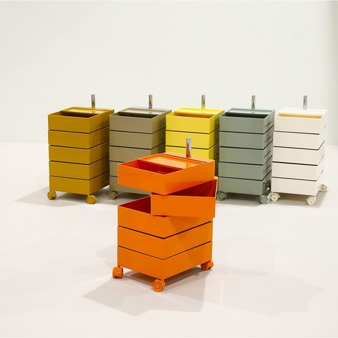 밀리 회전서랍 보비 마지스 이동식 수납장 5단 트롤리 소개 마지스트롤리