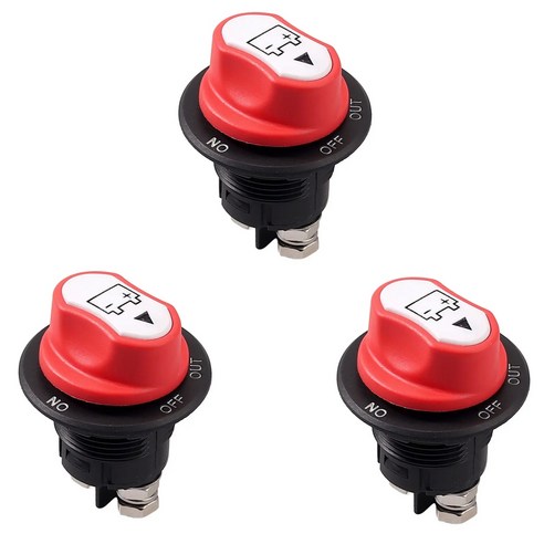 발통마켓 매립형 12v-24v 배터리 차단 킬스위치 300A, 170L, 4개