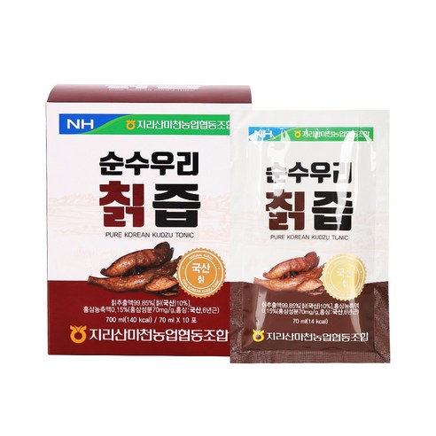 지리산의 자연스러운 맛과 영양을 담은 마천 농협 순수 우리 칡즙 원액