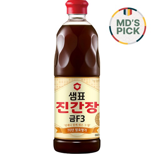 샘표 진간장 금 F3, 860ml, 1개