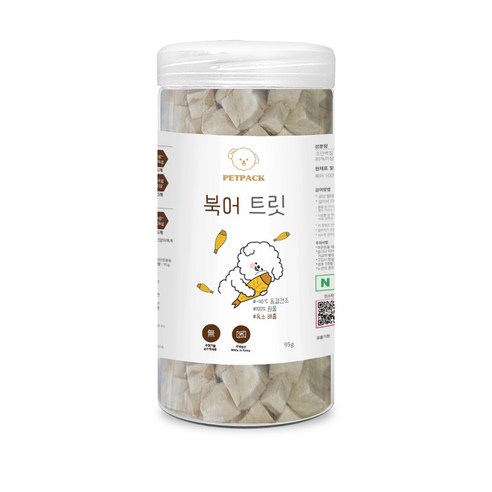 펫팩 동결건조 간식, 1개, 95g, 북어 트릿
