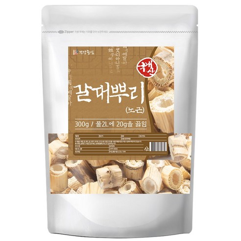 건강중심 국산 갈대뿌리 말린 노근 차, 1개, 300g
