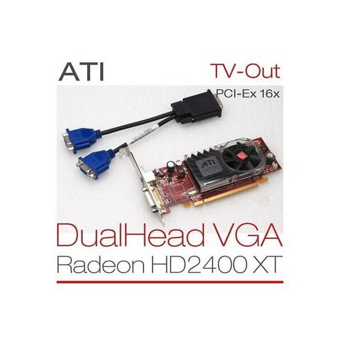 [관부가세포함] ATI Radeon HD 2400XT(256MB) PCI-E 그래픽 비디오 카드(VGA 분배