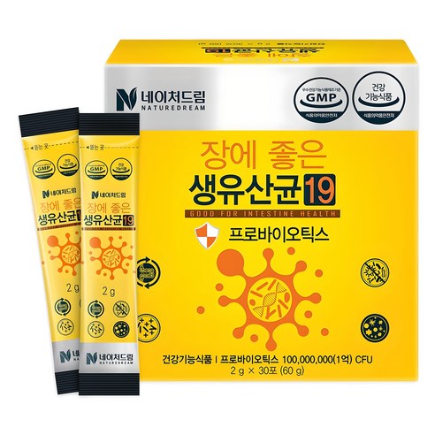 네이처드림 장에좋은 생유산균19 30p, 60g, 1개