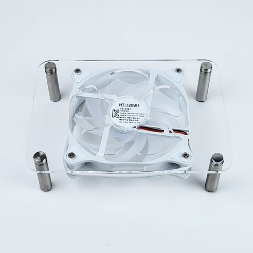 홈앤툴즈 미니피씨 공유기 저소음 120mm 5V USB 쿨링팬 쿨러 (미니), 화이트, 1개