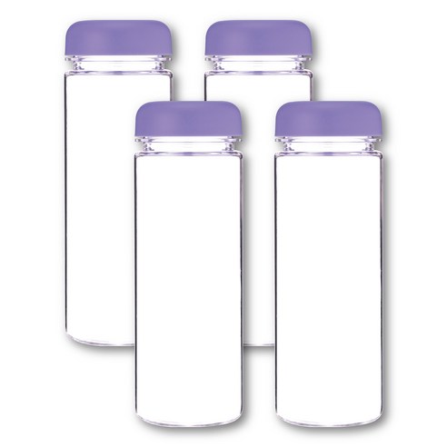 국산 트라이탄 물병 무지 마이보틀, 퍼플, 500ml, 4개