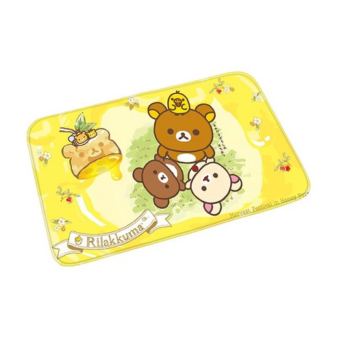 환영 입구 비-슬립 개 고양이 카펫 주방 매트 현대 만화 Rilakkuma 층 매트 홈 장식 복도 발코니 문 매트, 40센치메터x60센치메터, New000507