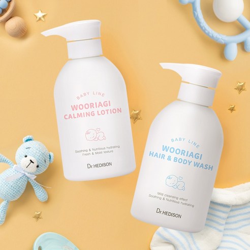 닥터헤디슨 우리아기 헤어 & 바디 워시 450ml+카밍 로션 450ml, 1개