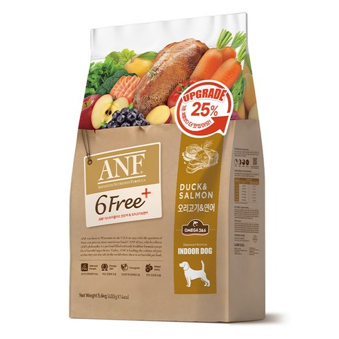 ANF 6free 플러스 오리&연어 5.6kg, 오리, 1개