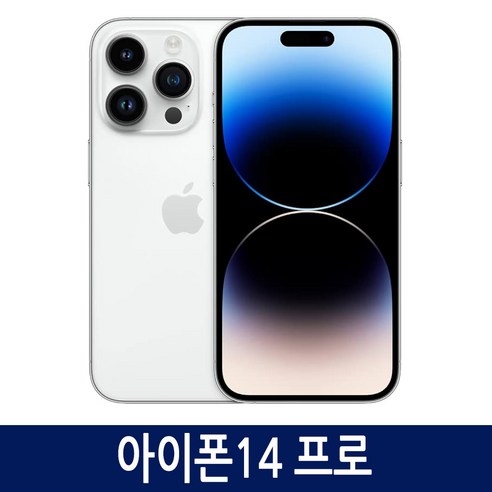 Apple 정품 아이폰 14 Pro 자급제, 실버, 128GB