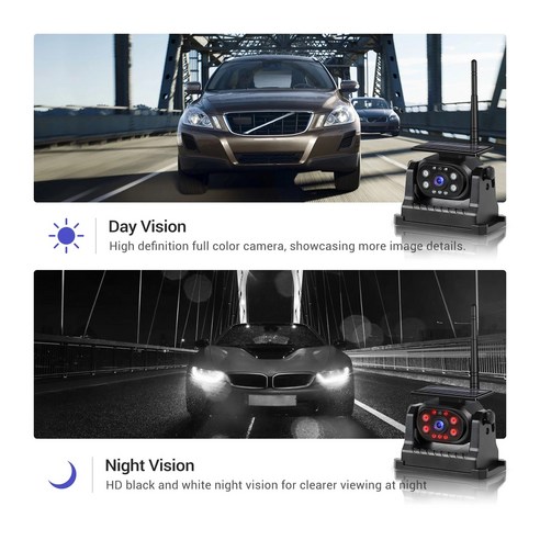 Podofo 무선 후방 카메라로 주차 스트레스 없이 안전 운전하세요.