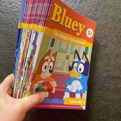 영어원서 Bluey 블루이 시즌1-2 52권세트 TV애니메이션 대본 (음원) 파란노을lp