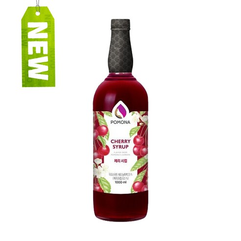 포모나 시럽 하이볼 체리맛 체리시럽 1000ml 도매 업소용 카페용 음료제조, 1개