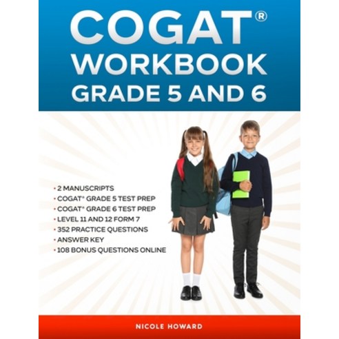 (영문도서) Cogat(r) Workbook Grade 5 and 6: 2 Manuscripts Cogat(r) Grade 5 Test Prep Cogat(r) Grade 6 ... Paperback, Independently Published, English, 9798719781303