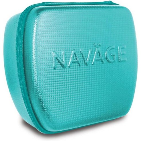 Navage 블랙 여행 케이스 - 비강 관개 시스템용 안전 긁힘 방지 보호기 보관 및 코 클리너 정리함 12개의 솔트팟블랙, Teal, 1개